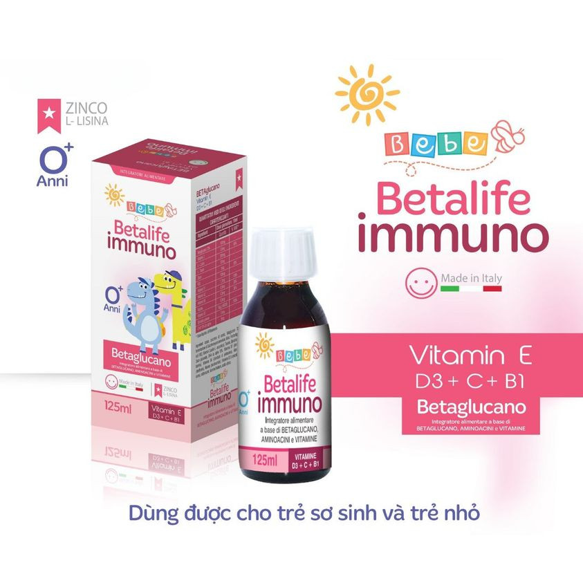 Betalife Immuno sản phẩm chứa Beta-glucan