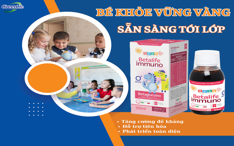 Betalife Immuno mang cho cón sức khỏe vững vàng khi vào năm học mới