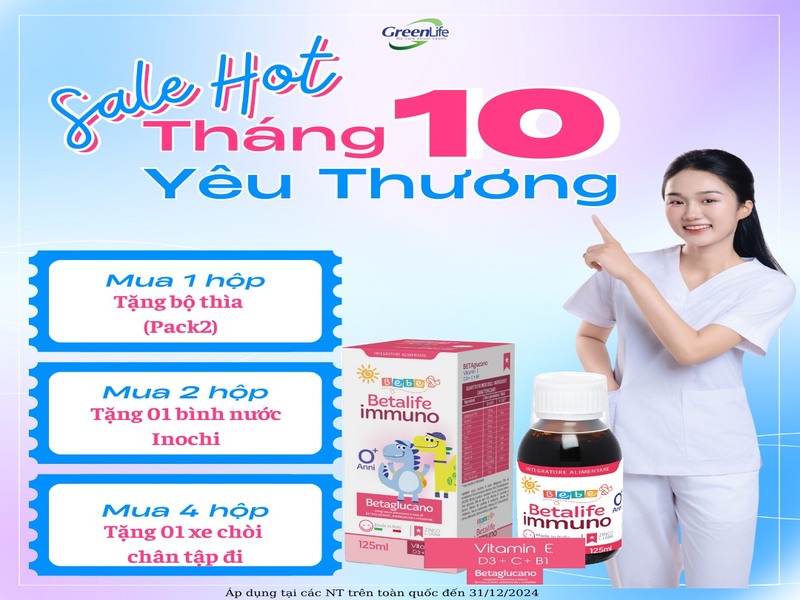 Chương trình khuyến mãi cực hot cùng Betalife Immuno